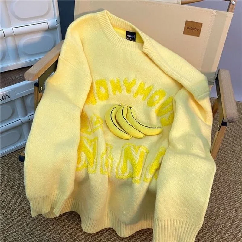Banana embroidery creative yellow green women knitting niche funny lazy wind Knitted jacket spring 2023 new
Banana embroidery creative yellow green women knitting niche funny lazy wind Knitted jacket spring 2023 new