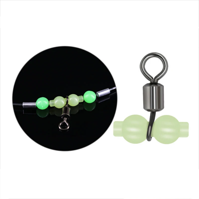 10pcs/Lot Luminous Gourd-shaped Fishing Rolling Swivel Swivel Connector Fishing Tackle Hook Connector Night Fishing Fishing Tool
10pcs/Lot Luminous Gourd-shaped Fishing Rolling Swivel Swivel Connector Fishing Tackle Hook Connector Night Fishing Fishing Tool