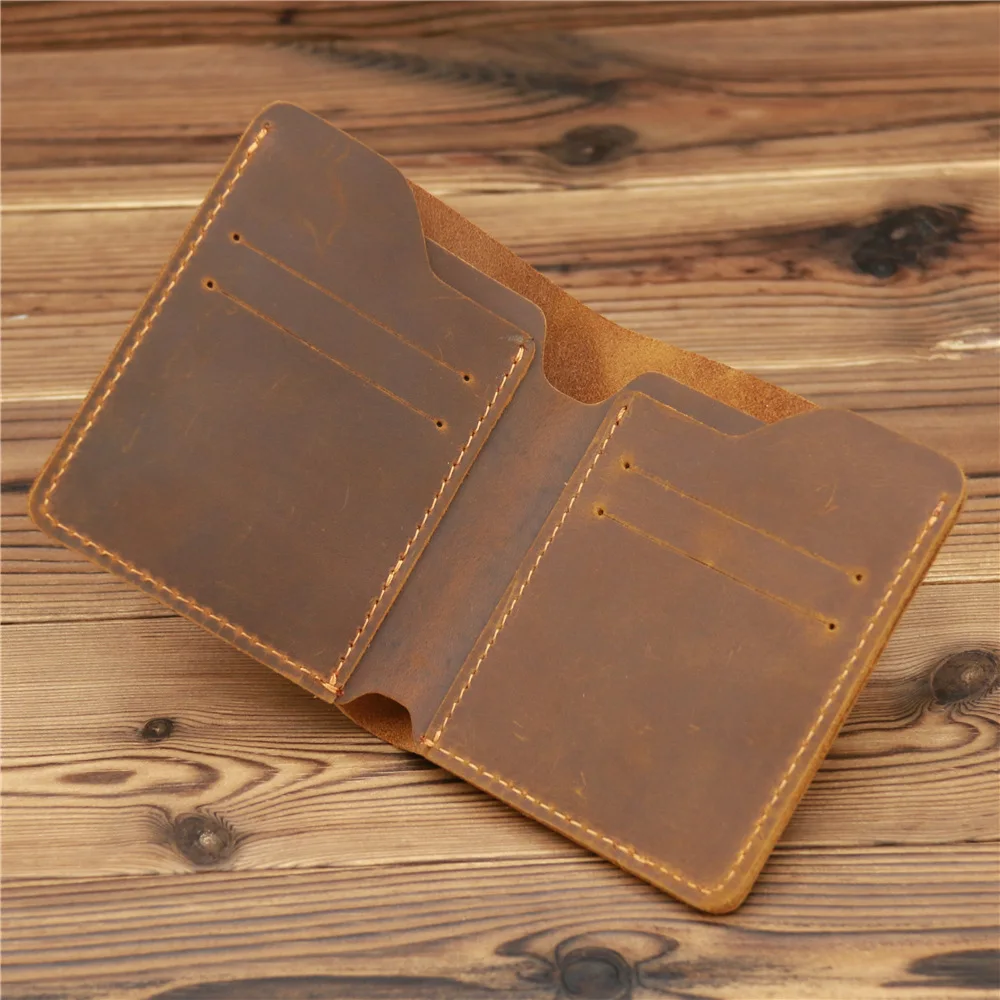 Handmade Vintage Genuine Leather Wallet Men Purse Portable Simple Short Card Wallet for Male Money Clips Card Bag Case 1056
Handmade Vintage Genuine Leather Wallet Men Purse Portable Simple Short Card Wallet for Male Money Clips Card Bag Case 1056