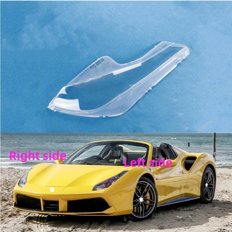 

For Ferrari 488 2015 2016 2017 2018 2019 Car Headlight Shell Headlight cover Headlamp Lens Headlight Glass Auto Shell Cover