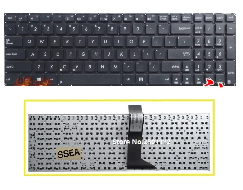 New Laptop US English keyboard NO Frame For ASUS K550 A550 A550CL A550D X550L Y581C A550L A550LA A550V A550VB X550 X550C X550CA
New Laptop US English keyboard NO Frame For ASUS K550 A550 A550CL A550D X550L Y581C A550L A550LA A550V A550VB X550 X550C X550CA