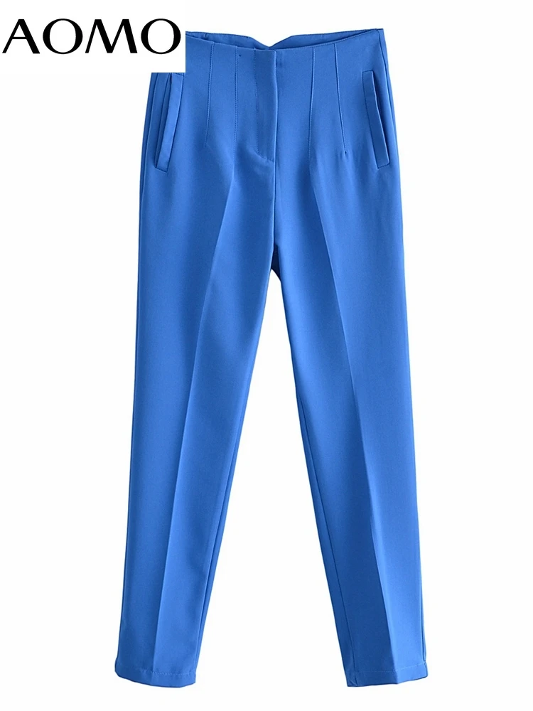 AOMO Fashion Women Orange Suit Pants Trousers High Waist Pockets Buttons Office Lady Pants Pantalon QN51A
AOMO Fashion Women Orange Suit Pants Trousers High Waist Pockets Buttons Office Lady Pants Pantalon QN51A