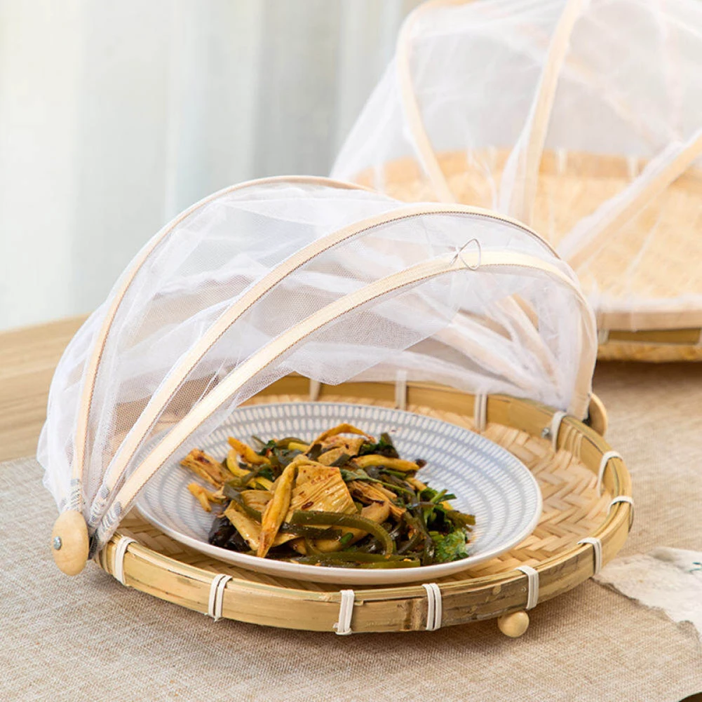 Kitchen Accessories Bamboo Basket Racks Anti-mosquito Bamboo Basket Holders Kitchen Storage Net Fruit High-quality
Kitchen Accessories Bamboo Basket Racks Anti-mosquito Bamboo Basket Holders Kitchen Storage Net Fruit High-quality