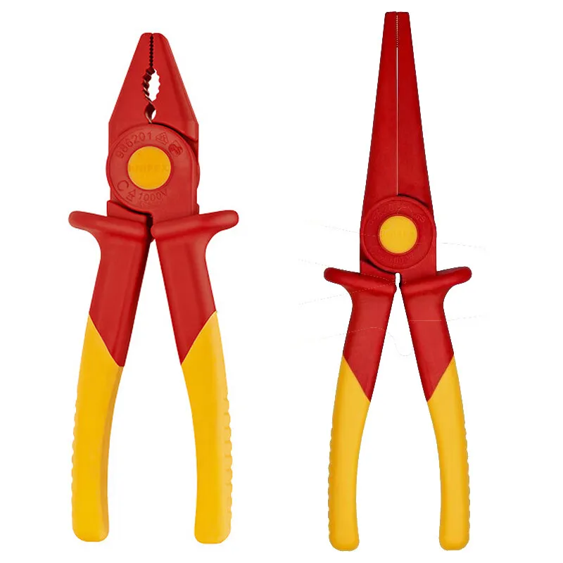 KNIPEX Твердые изолированные пластиковые плоскогубцы, 1000 В, устойчивые к высоким напряжению, нескользящая ручка, плоскогубцы для изолированной проволоки, плоскогубцы с игольчатым носом
KNIPEX Твердые изолированные пластиковые плоскогубцы, 1000 В, устойчивые к высоким напряжению, нескользящая ручка, плоскогубцы для изолированной проволоки, плоскогубцы с игольчатым носом