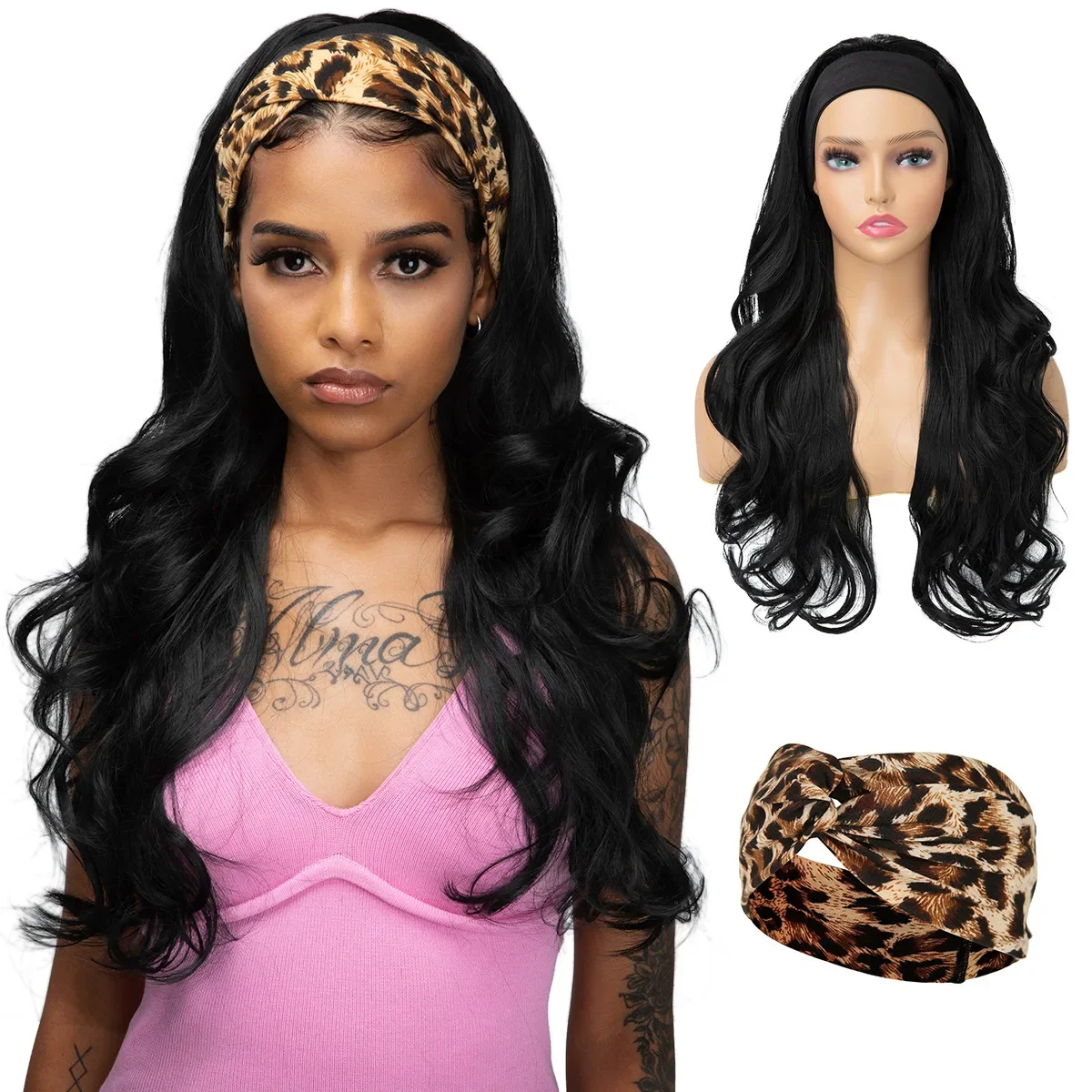 Black Women Body Wave Synthetic Wigs Cover Headscarf Large Long Yaki Curly Hair Synthetic Fiber Half Head Cover
Black Women Body Wave Synthetic Wigs Cover Headscarf Large Long Yaki Curly Hair Synthetic Fiber Half Head Cover