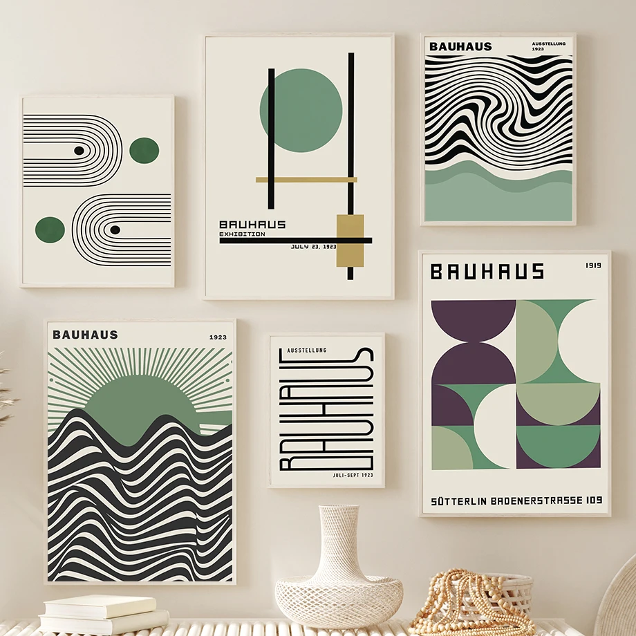 Bauhaus Green Block Line Posters Wall Art Canvas Painting Minimalist Prints Pictures Modern Living Room Interior Home Decoration
Bauhaus Green Block Line Posters Wall Art Canvas Painting Minimalist Prints Pictures Modern Living Room Interior Home Decoration