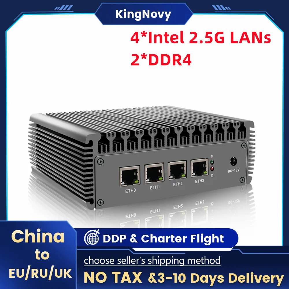 Firewall Soft Router 11th N5105 N6005 pfSense 4*Intel 2.5G LANs Computer 2*DDR4 NVME Fanless Mini PC Nuc VPN Server Appliance
Firewall Soft Router 11th N5105 N6005 pfSense 4*Intel 2.5G LANs Computer 2*DDR4 NVME Fanless Mini PC Nuc VPN Server Appliance