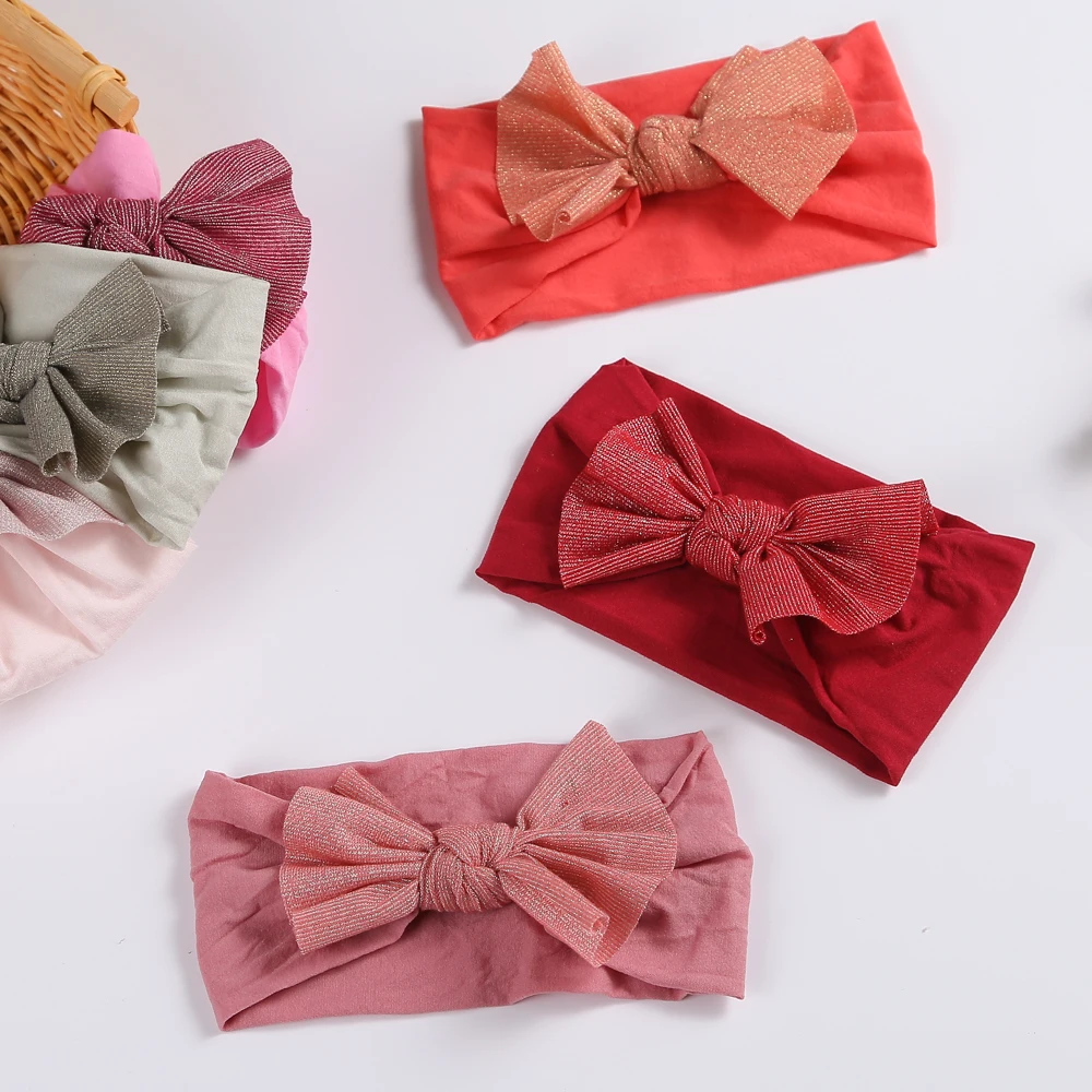 Beauty Headband Baby Girls Elastic Toddler Hair Band Gold Wire Bow Soft Nylon Headwear Newborn Hair Accessories For Girls
Beauty Headband Baby Girls Elastic Toddler Hair Band Gold Wire Bow Soft Nylon Headwear Newborn Hair Accessories For Girls