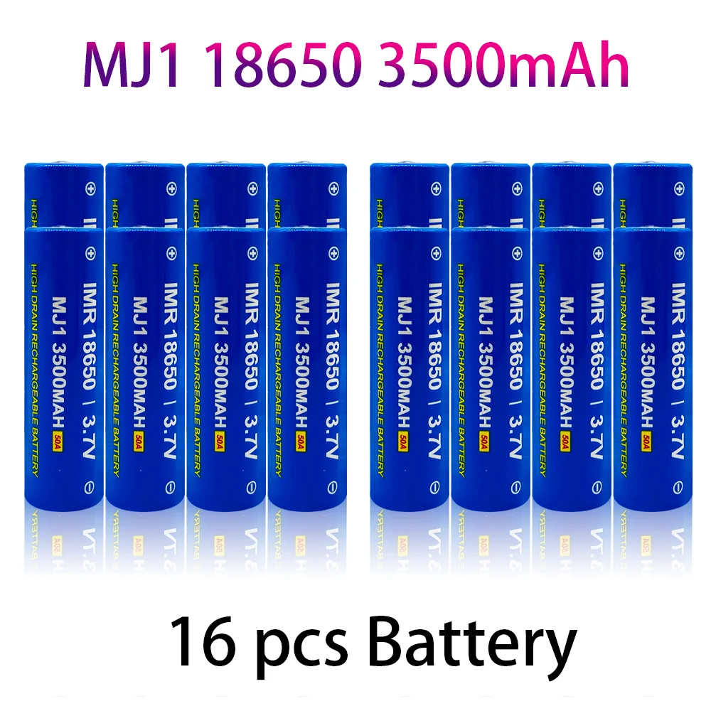 MJ1 оригинальная литиевая батарея 18650, 3500 мАч, 3,7 в, 30 А, высокая мощность INR18650 для электроинструментов
MJ1 оригинальная литиевая батарея 18650, 3500 мАч, 3,7 в, 30 А, высокая мощность INR18650 для электроинструментов