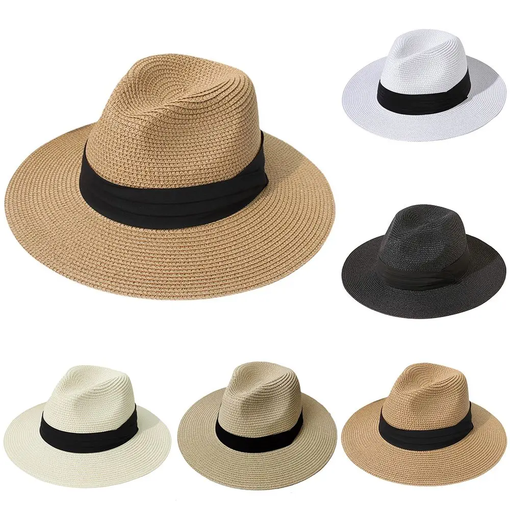 Travel Wide Brim Summer Men Women Sun Hat Straw Panama Cap Cowboy Fedora Hat Jazz Hat
Travel Wide Brim Summer Men Women Sun Hat Straw Panama Cap Cowboy Fedora Hat Jazz Hat