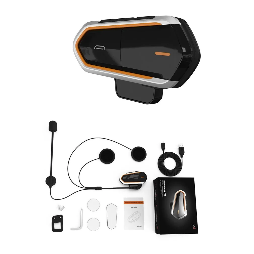 QTBE6 Motorcycle Helmet Intercom Headphones Wireless Intercom Handsfree Waterproof FM Radio Headset Motorcycle Headphone
QTBE6 Motorcycle Helmet Intercom Headphones Wireless Intercom Handsfree Waterproof FM Radio Headset Motorcycle Headphone
