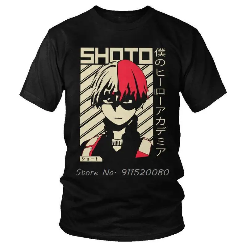 Boku No Hero Academia Shoto Todoroki T-shirt Men Fashion T Shirt Anime Manga Lover Tshirts Cotton Tee Top Streetwear Harajuku
Boku No Hero Academia Shoto Todoroki T-shirt Men Fashion T Shirt Anime Manga Lover Tshirts Cotton Tee Top Streetwear Harajuku
