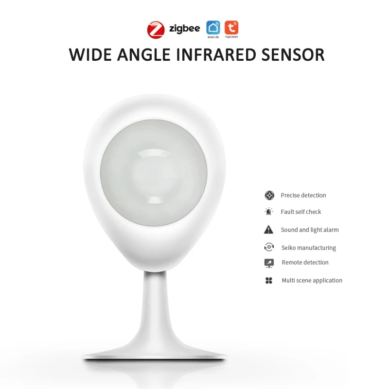 Infrared Passive Detector Small Battery Zigbee Gateway Required Low Battery Warning Motion Sensor Tuya Zigbee Pir Motion Sensor
Infrared Passive Detector Small Battery Zigbee Gateway Required Low Battery Warning Motion Sensor Tuya Zigbee Pir Motion Sensor