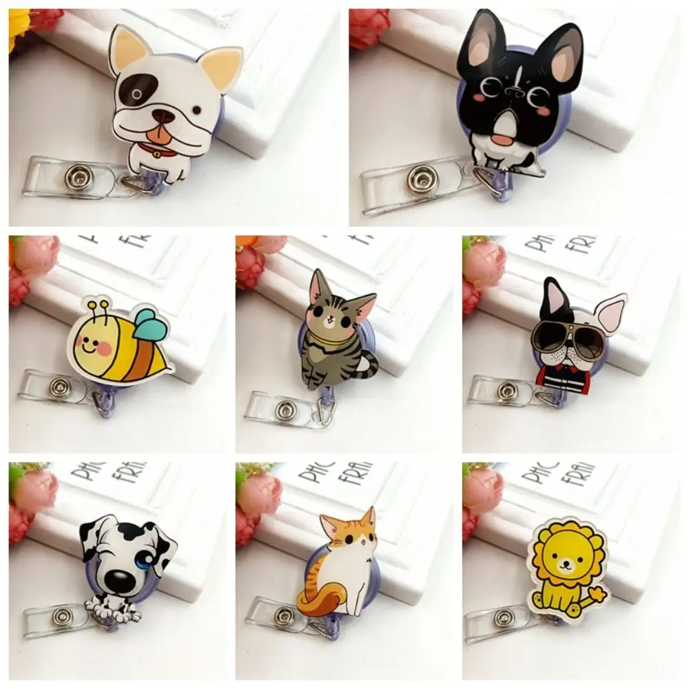 Retractable Nurse Badge Reel Cat Puppy Name Tag Dog Badge Holder Work Card ID Card Easy Pull Buckle Hospital Use
Retractable Nurse Badge Reel Cat Puppy Name Tag Dog Badge Holder Work Card ID Card Easy Pull Buckle Hospital Use