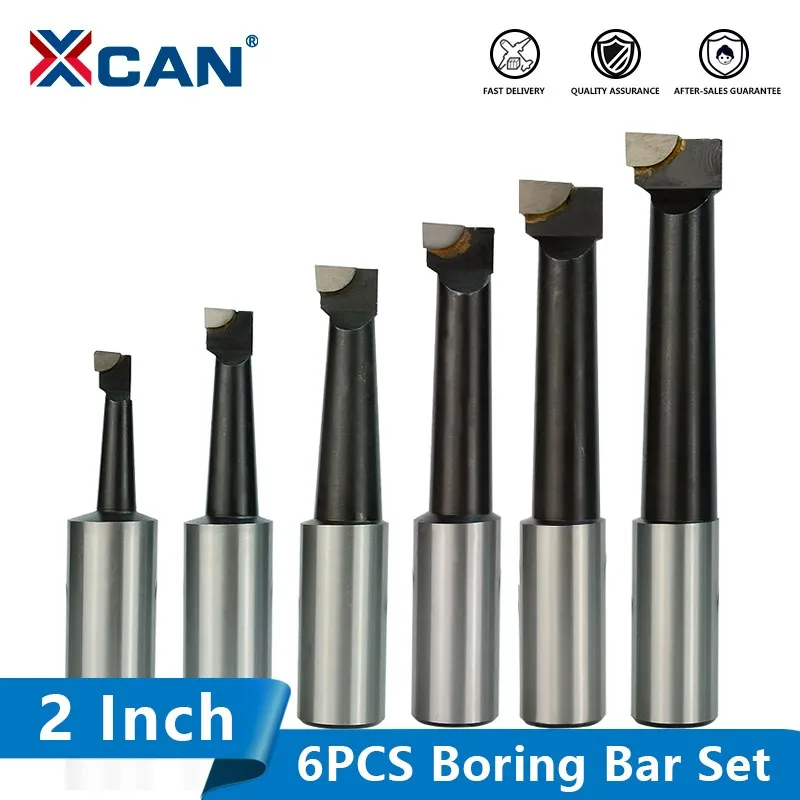 XCAN Hard Alloy Shank Carbide Tipped Bars Set 6pcs Boring Bar Set 25mm Shank Boring Head For Lathe Milling Durable
XCAN Hard Alloy Shank Carbide Tipped Bars Set 6pcs Boring Bar Set 25mm Shank Boring Head For Lathe Milling Durable