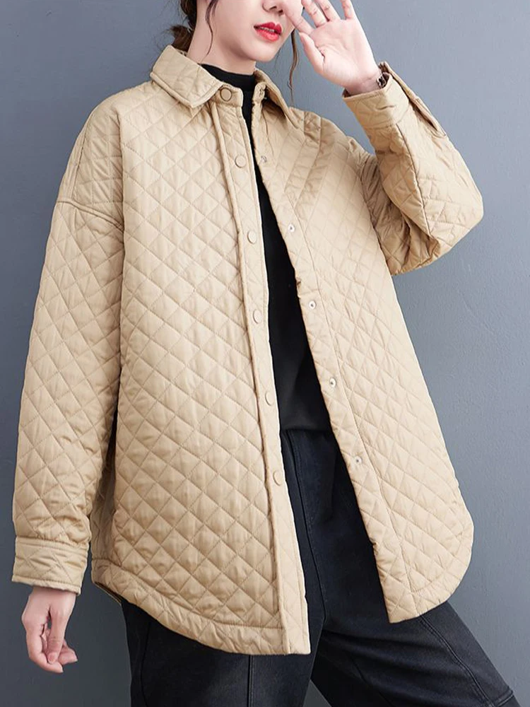Women's 2022 Autumn And Winter New Literary All-match Long Sleeves Cardigan Covered Button Jacket Quilted Thick Cotton Coat Top
Women's 2022 Autumn And Winter New Literary All-match Long Sleeves Cardigan Covered Button Jacket Quilted Thick Cotton Coat Top