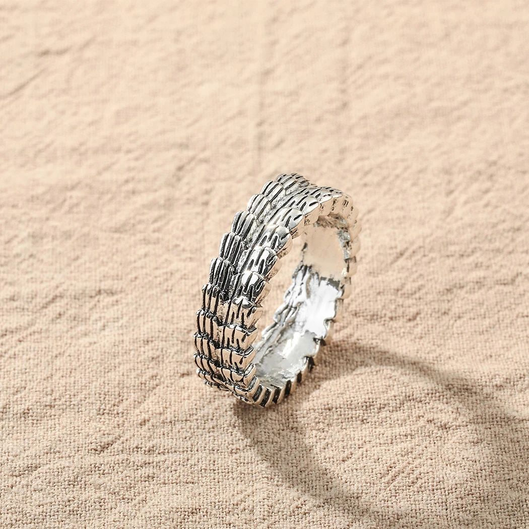 Anel masculino de prata esterlina de aço inoxidável Cxwind escama de dragão, anéis de casamento de escama de dragão, anéis de ca
Anel masculino de prata esterlina de aço inoxidável Cxwind escama de dragão, anéis de casamento de escama de dragão, anéis de ca
