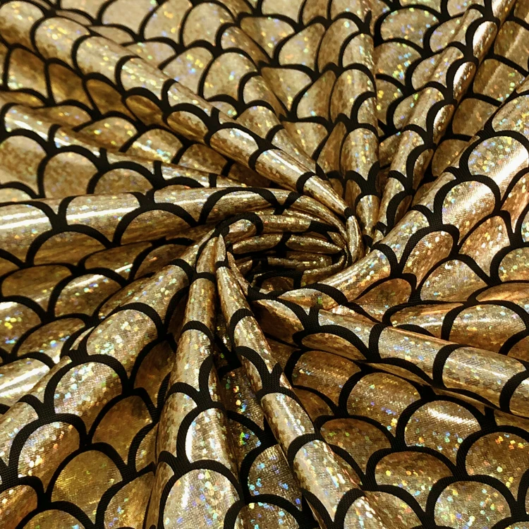 50*150cm High Elasticity Bronzing Decoration Mermaid Fabric DIY Stage Cosplay Costume Dance Shiny Stretchy Swimsuit Material
50*150cm High Elasticity Bronzing Decoration Mermaid Fabric DIY Stage Cosplay Costume Dance Shiny Stretchy Swimsuit Material
