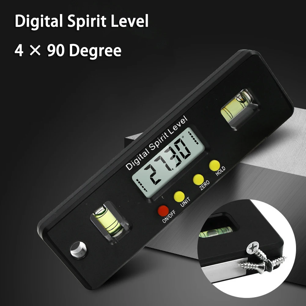 Digital Spirit Level Digital Protractor Inclinometer 150mm Bubble Magnetic Electric Level LCD Display Angle Slope Test Ruler
Digital Spirit Level Digital Protractor Inclinometer 150mm Bubble Magnetic Electric Level LCD Display Angle Slope Test Ruler