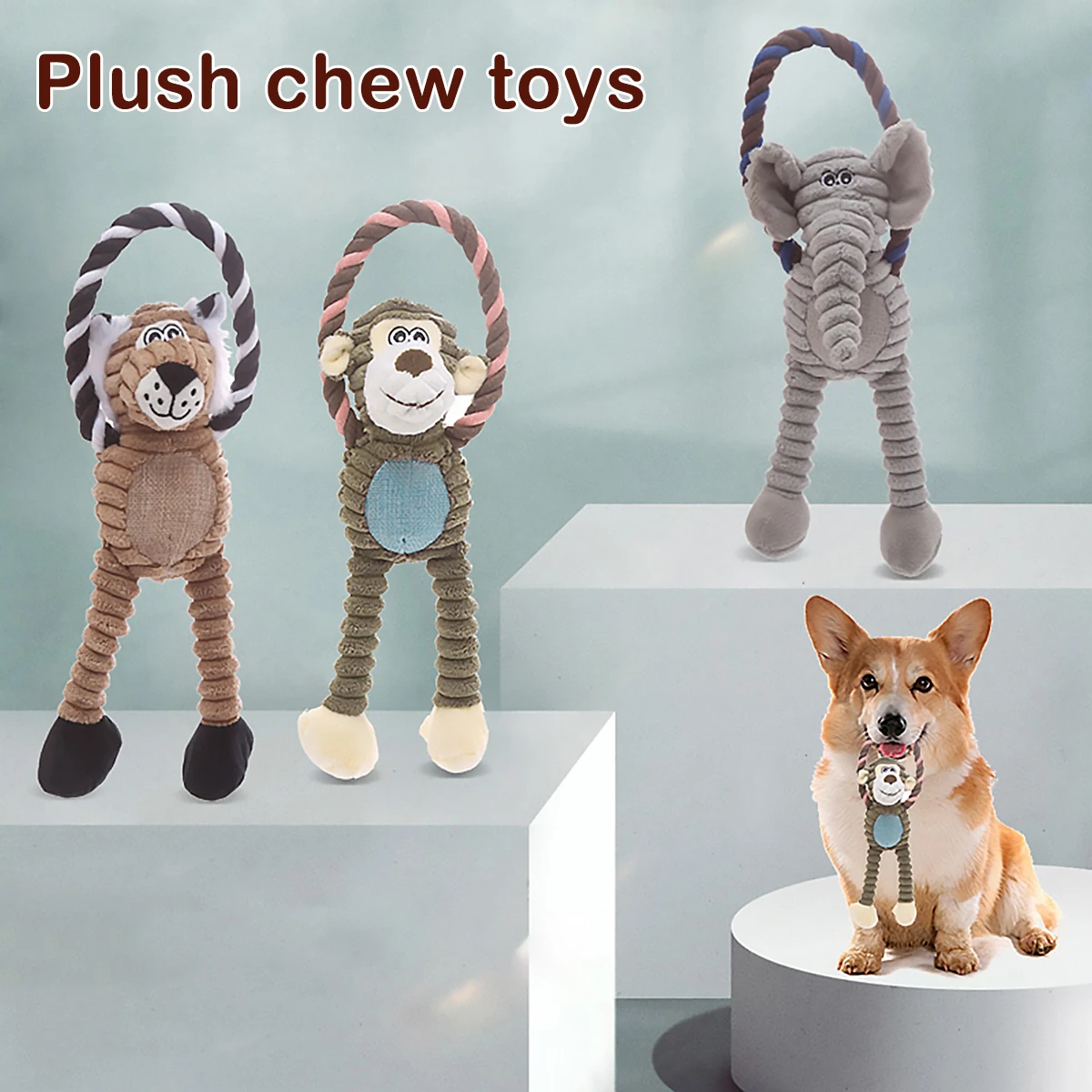 3Pcs Dog Chew Toys Cute Elephant Monkey Lion Shape Pets Squeak Sound Toy Soft Plush Puppy Playing Training Doll Toys
3Pcs Dog Chew Toys Cute Elephant Monkey Lion Shape Pets Squeak Sound Toy Soft Plush Puppy Playing Training Doll Toys