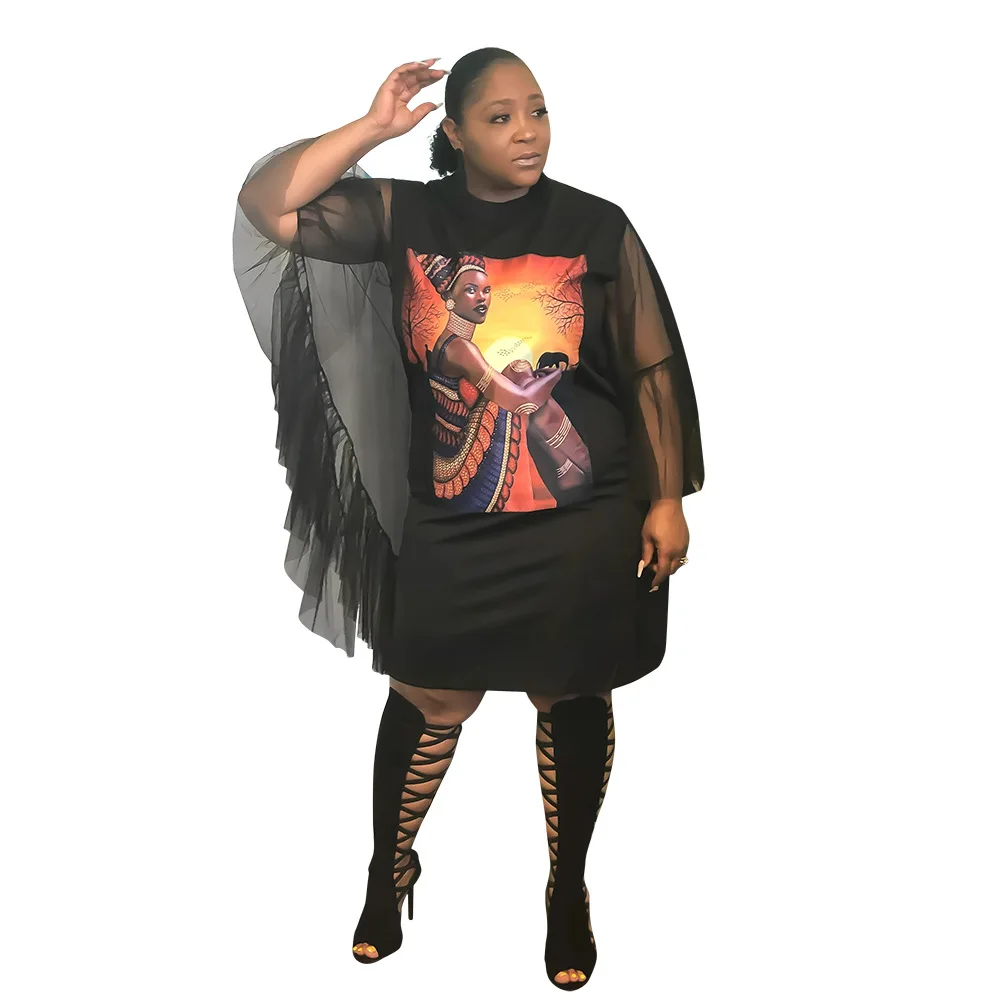 Африканская одежда лето 2022 Африканские женщины с длинным рукавом черный принт полиэстер платье до колен африканские платья для женщин
Африканская одежда лето 2022 Африканские женщины с длинным рукавом черный принт полиэстер платье до колен африканские платья для женщин