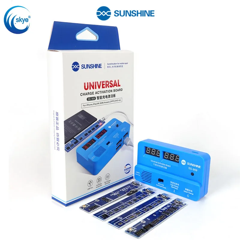 SUNSHINE SS-909 Universal Battery Charging Activation Board Tester Fast Charging Plate for IPhone Ipad Android Phone Repair 
SUNSHINE SS-909 Universal Battery Charging Activation Board Tester Fast Charging Plate for IPhone Ipad Android Phone Repair