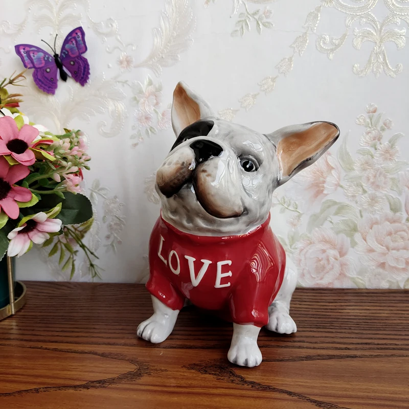 Ceramic Love Dog Statue Home Decor Valentine's Day Present Wedding Gifts Decoration Animal Dog Ornament Porcelain Figurines
Ceramic Love Dog Statue Home Decor Valentine's Day Present Wedding Gifts Decoration Animal Dog Ornament Porcelain Figurines
