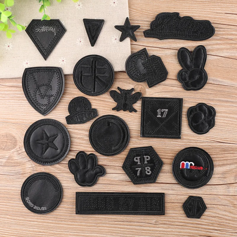 Leather Repair Patch Adhesive Black PU Embroidered Artificial Clothes Badge for Clothing Bag Thermoadhesive Decorative Stickers
Leather Repair Patch Adhesive Black PU Embroidered Artificial Clothes Badge for Clothing Bag Thermoadhesive Decorative Stickers