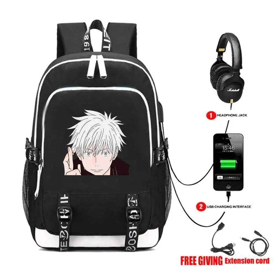 Hot Japanese Anime Jujutsu Kaisen Waterproof School Bags Laptop Rucksack Travel USB Backpack Large Capacity Bookbag For School
Hot Japanese Anime Jujutsu Kaisen Waterproof School Bags Laptop Rucksack Travel USB Backpack Large Capacity Bookbag For School