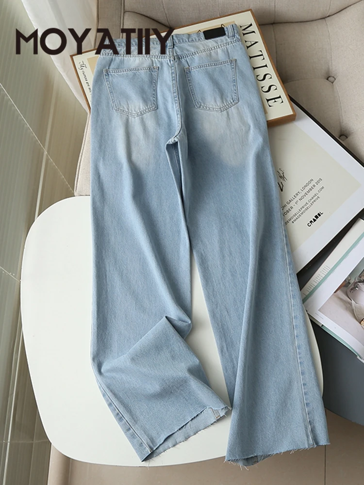 MOYATIIY 2022 Fashion Women Jeans High Quality Blue Jeans Pants Long Trousers High Waist Pockets Buttons Female Pants
MOYATIIY 2022 Fashion Women Jeans High Quality Blue Jeans Pants Long Trousers High Waist Pockets Buttons Female Pants