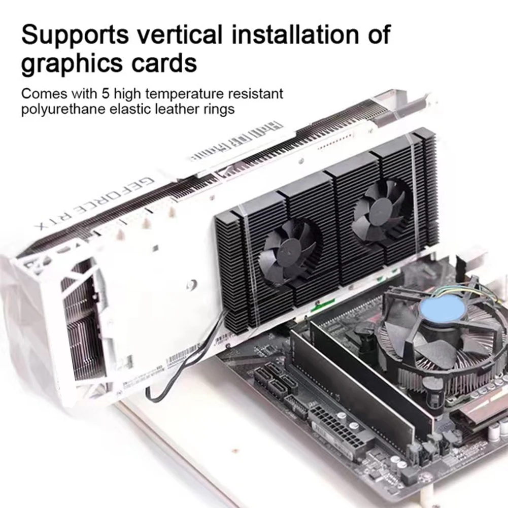 GPU Backplane Radiator Thermal Pad for RTX 3090 3080 3070 Series Aluminum Graphics Card Memory Heatsink Cooler Dual PWM Fan
GPU Backplane Radiator Thermal Pad for RTX 3090 3080 3070 Series Aluminum Graphics Card Memory Heatsink Cooler Dual PWM Fan
