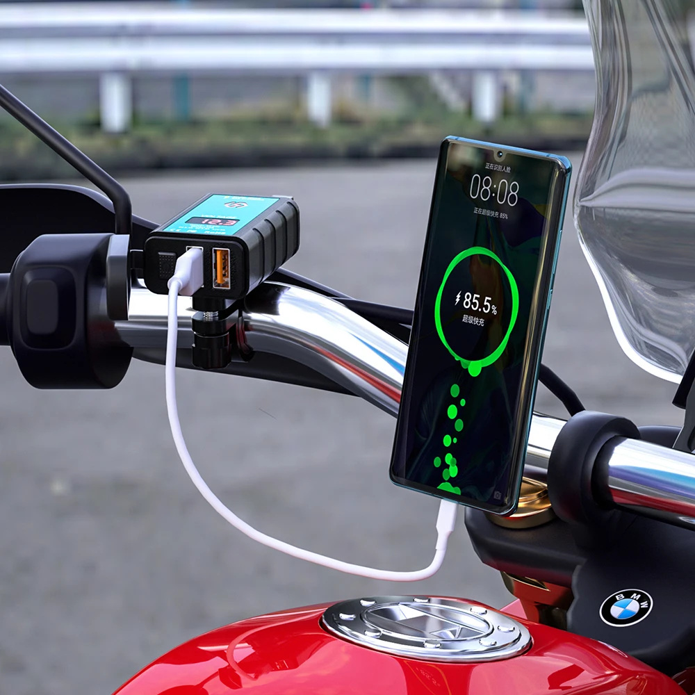 Зарядное устройство для мотоцикла с двумя Usb-портами Qc3.0, квадратное зарядное устройство, вольтметр, водонепроницаемая Быстрая зарядка на р...
Зарядное устройство для мотоцикла с двумя Usb-портами Qc3.0, квадратное зарядное устройство, вольтметр, водонепроницаемая Быстрая зарядка на р...