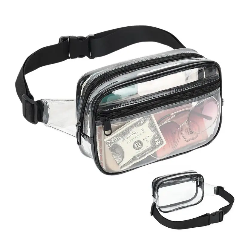 Clear Bag Fanny Pack PVC Waist Bag Transparent Fanny Pack Portable Storage Bag With Adjustable Strap Waterproof Foldable Sports
Clear Bag Fanny Pack PVC Waist Bag Transparent Fanny Pack Portable Storage Bag With Adjustable Strap Waterproof Foldable Sports