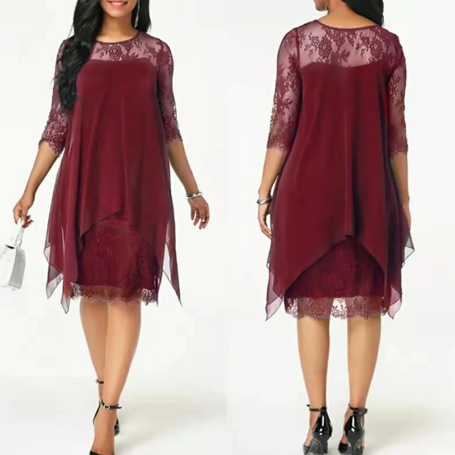 Элегантные короткие кружевные платья для матери невесты с круглым вырезом бордовые шифоновые платья для матери жениха для женщин
Элегантные короткие кружевные платья для матери невесты с круглым вырезом бордовые шифоновые платья для матери жениха для женщин