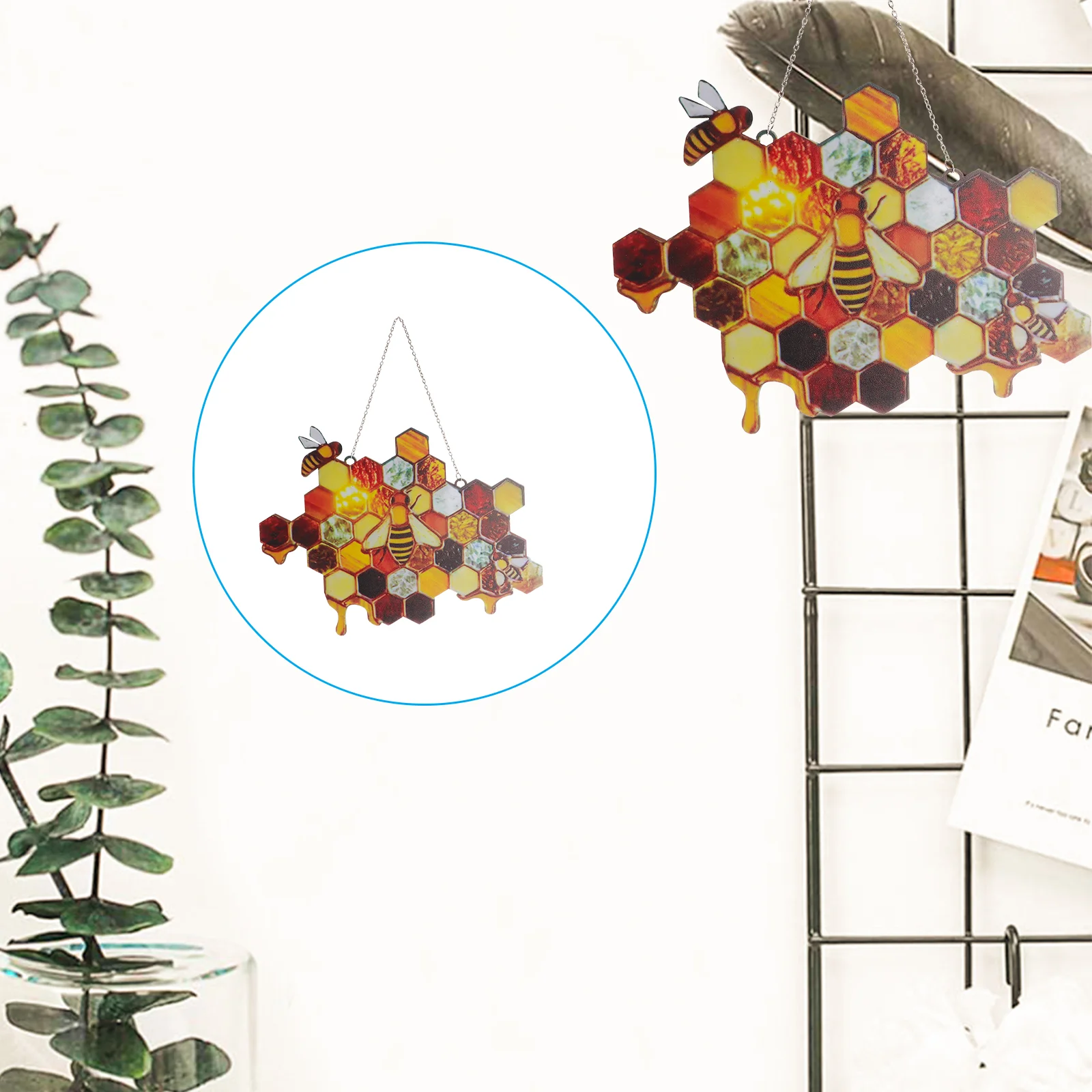 Wall Pendant Decor Mosaic Honeycomb Suncatcher Bee Sculpture Sign Stick Adhesive Door Hanging Front Inspired Rustic Nature
Wall Pendant Decor Mosaic Honeycomb Suncatcher Bee Sculpture Sign Stick Adhesive Door Hanging Front Inspired Rustic Nature