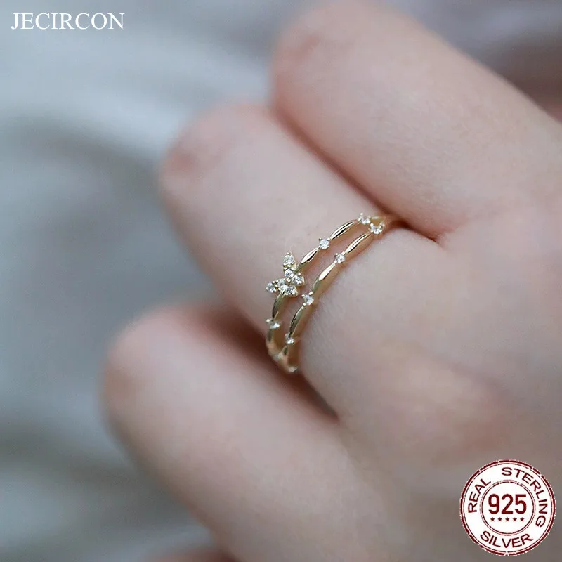Открытое кольцо JECIRCON Real 925 пробы, серебряное, Двухслойное, с паве кристаллов, бабочки, в Корейском стиле, регулируемое
Открытое кольцо JECIRCON Real 925 пробы, серебряное, Двухслойное, с паве кристаллов, бабочки, в Корейском стиле, регулируемое