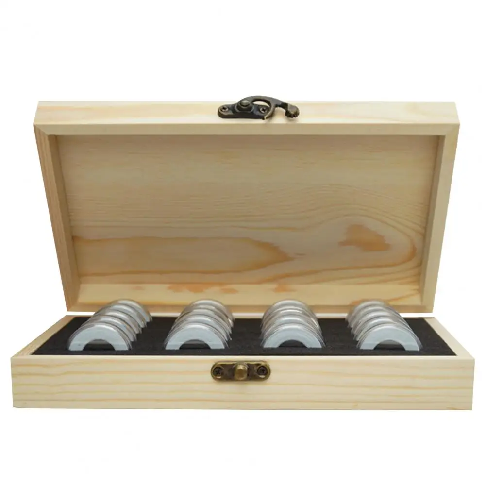 Прозрачный пыленепроницаемый контейнер для хранения монет с защитной прокладкой без усилий организует драгоценные монеты 
Прозрачный пыленепроницаемый контейнер для хранения монет с защитной прокладкой без усилий организует драгоценные монеты