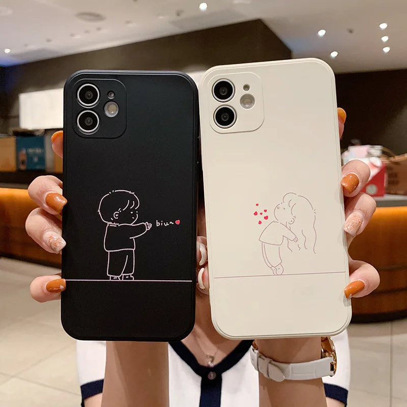 Black and White Couple Liquid Silicone Phone Case for IPhone:13 Pro Max/iPhone 12 Pro Max/iPhone 11 Pro Max
Black and White Couple Liquid Silicone Phone Case for IPhone:13 Pro Max/iPhone 12 Pro Max/iPhone 11 Pro Max