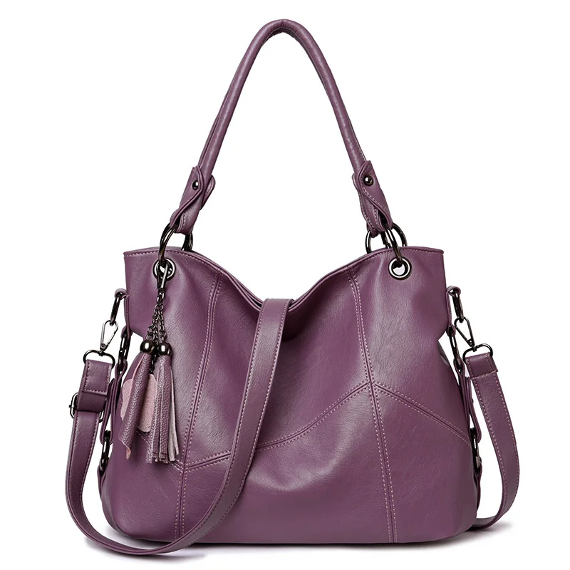Versatile women's bag big bag fashion mother's bag style large capacity middle-aged and elderly soft leather tassel handbag
Versatile women's bag big bag fashion mother's bag style large capacity middle-aged and elderly soft leather tassel handbag