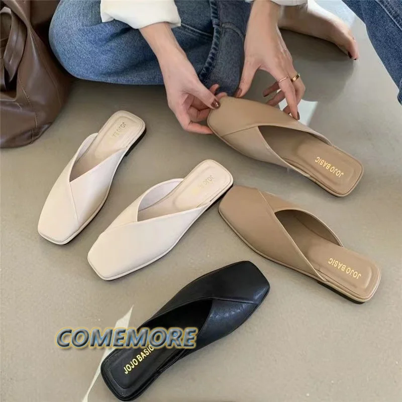 Big Size Flat Slippers 2023 Autumn Women Flat Casual Shoes Outdoor Square Toe Shoes Fashion Slip on Mules Beach Ladies Slippers
Big Size Flat Slippers 2023 Autumn Women Flat Casual Shoes Outdoor Square Toe Shoes Fashion Slip on Mules Beach Ladies Slippers