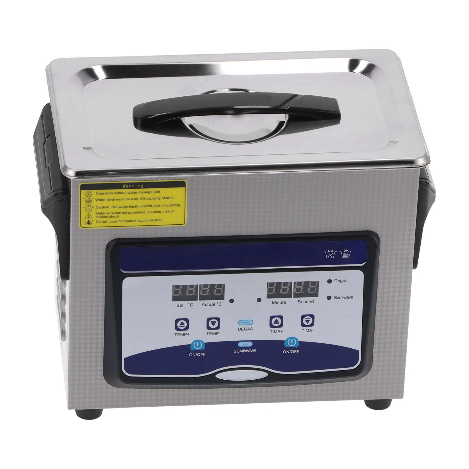 3.2L Ultrasonic Cleaner Stainless Steel Household Ultrasonic Cleaning Machine for Jewelry and Glasses US 110V
3.2L Ultrasonic Cleaner Stainless Steel Household Ultrasonic Cleaning Machine for Jewelry and Glasses US 110V