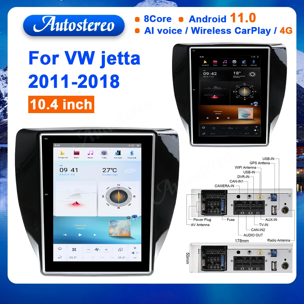 Автомагнитола 128G для Volkswagen VW Jetta 2011-2018, Android, GPS-навигация, автостерео, головное устройство, мультимедийный плеер, магнитофон, IPS-экран
Автомагнитола 128G для Volkswagen VW Jetta 2011-2018, Android, GPS-навигация, автостерео, головное устройство, мультимедийный плеер, магнитофон, IPS-экран