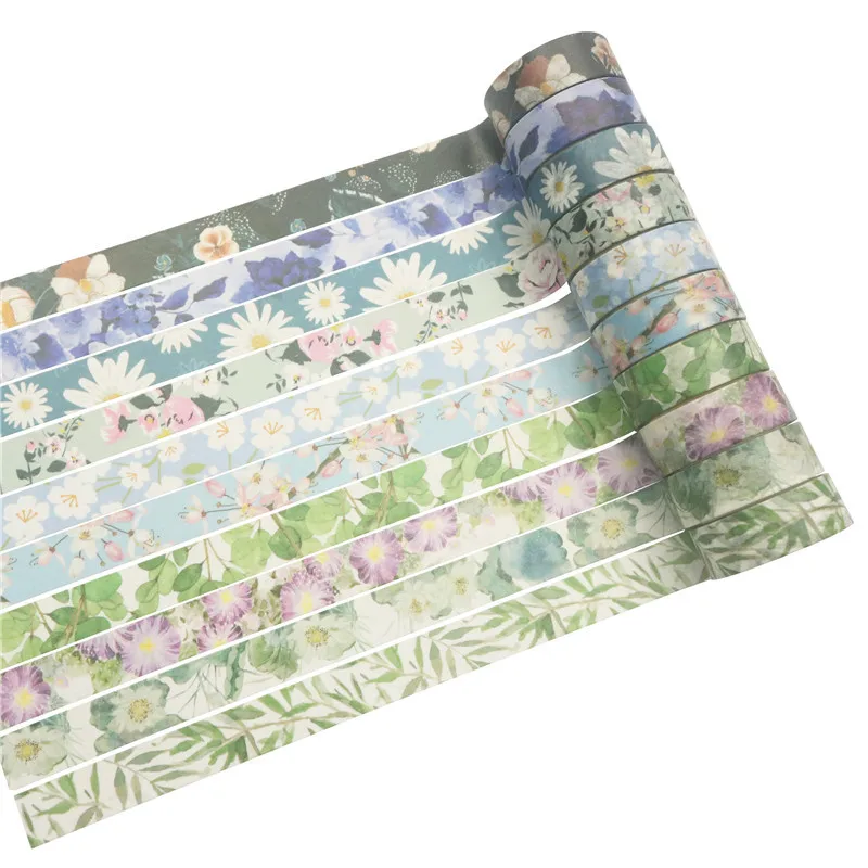 Декоративный скотч WASHTAPE 10 шт. YOUQIWJ 
Декоративный скотч WASHTAPE 10 шт. YOUQIWJ