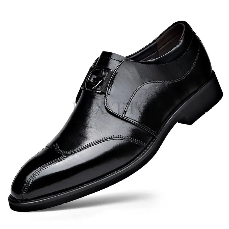 Mens Leather Shoes Luxury Brand Pointed Business Dress Work Shoes Wedding Shoes for Men Formal Shoes Men Men's Plus Size 38-48
Mens Leather Shoes Luxury Brand Pointed Business Dress Work Shoes Wedding Shoes for Men Formal Shoes Men Men's Plus Size 38-48