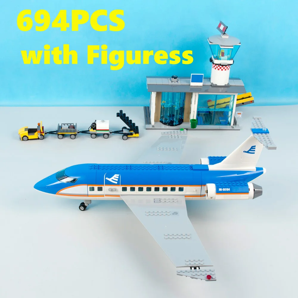 

Модель пассажирского самолета в аэропорту, модель 60104, сборные детские игрушки, международный аэропорт, станция, подарки