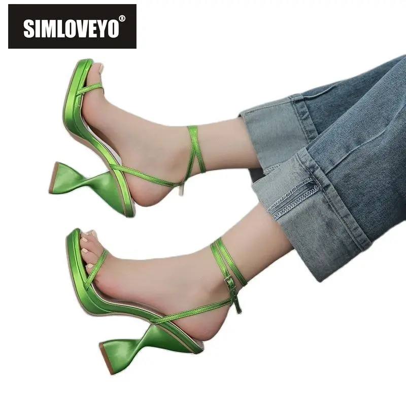 SIMLOVEYO 2022 Woman Shoes Sandals Open Toe Strange Heels Back Buckle Strap Big Size 35-42 Sexy Elegant Solid Green Purple S3894
SIMLOVEYO 2022 Woman Shoes Sandals Open Toe Strange Heels Back Buckle Strap Big Size 35-42 Sexy Elegant Solid Green Purple S3894