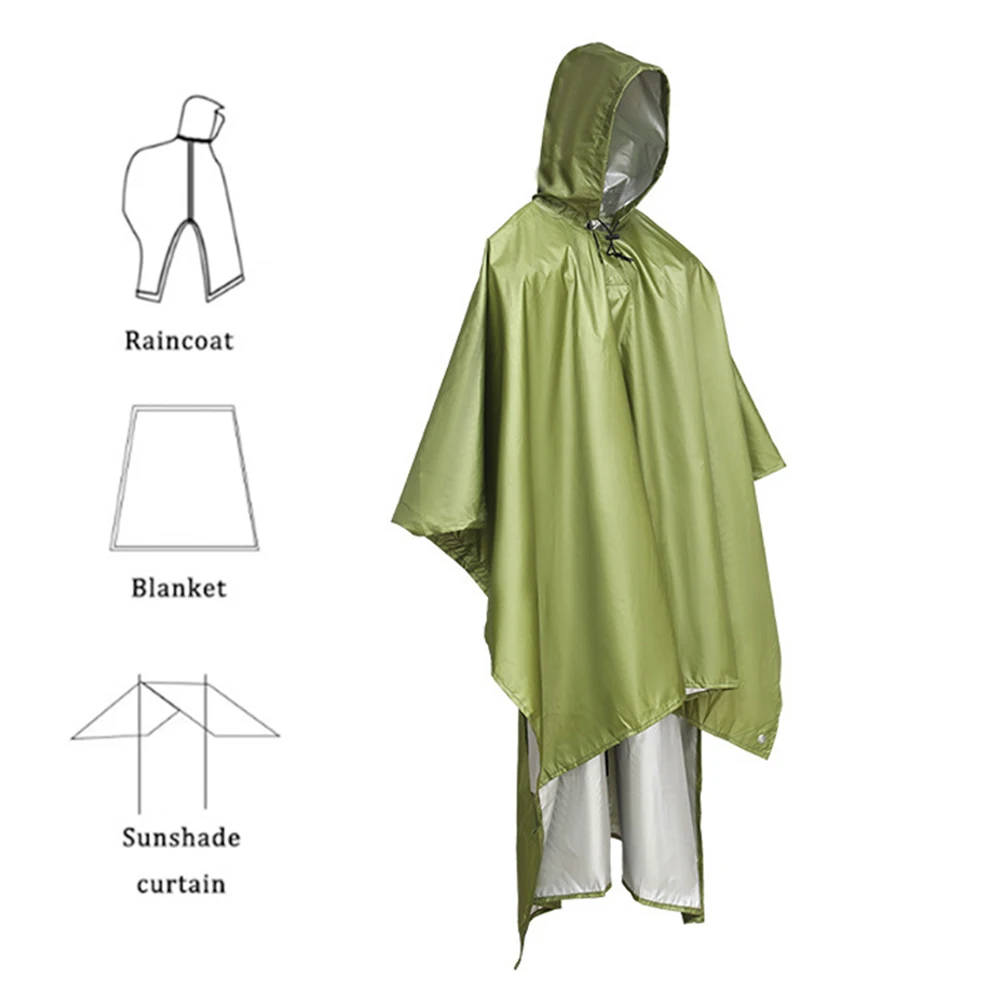 Multifunctional Camping Raincoat With Hood Cycling Rain Cover Poncho Rain Coat For Outdoor Camping, Mountain Climbing, Backpack
Multifunctional Camping Raincoat With Hood Cycling Rain Cover Poncho Rain Coat For Outdoor Camping, Mountain Climbing, Backpack