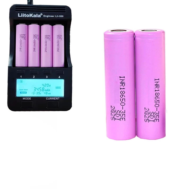 1-10PCS 35E original power 18650 lithium battery 3500mAh 3.7v 25A high power INR18650 for electrical tools
1-10PCS 35E original power 18650 lithium battery 3500mAh 3.7v 25A high power INR18650 for electrical tools