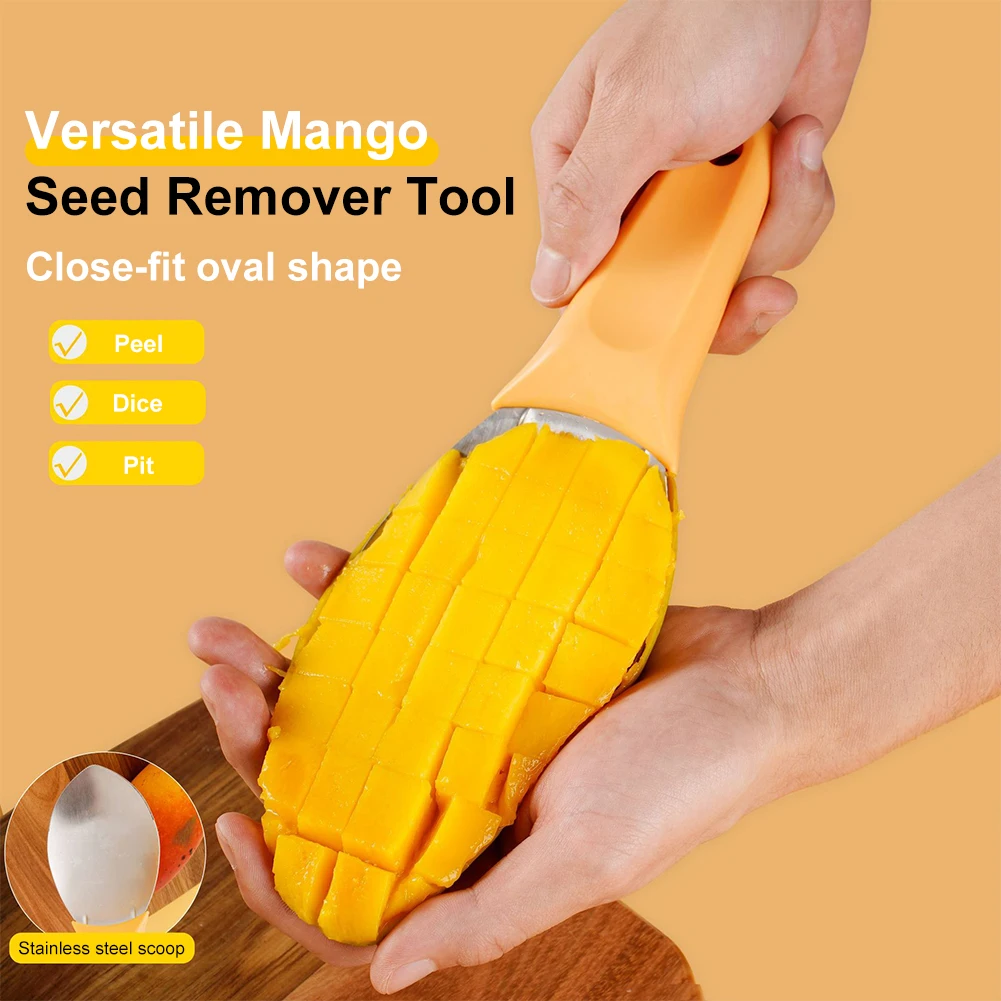 Mango Slicer Stainless Steel Mango Pitter Tool Pulp Extractor Sharp Blade Comfortable Grip Fruit Cutter Scoop Kitchen Gadget
Mango Slicer Stainless Steel Mango Pitter Tool Pulp Extractor Sharp Blade Comfortable Grip Fruit Cutter Scoop Kitchen Gadget