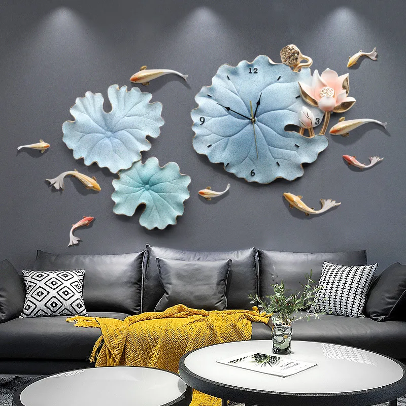 Light luxury lotus leaf living room wall decoration pendant three-dimensional flower dining room wall clock wall decoration
Light luxury lotus leaf living room wall decoration pendant three-dimensional flower dining room wall clock wall decoration